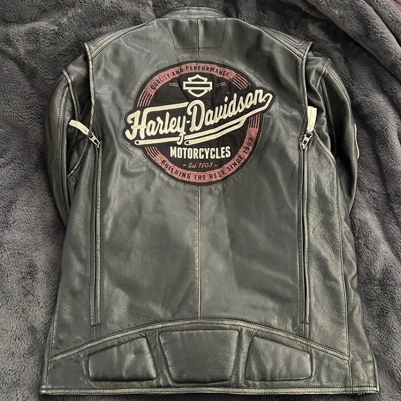 Vintage Harley Davidson leather motorcycle jacket. Men’s XL. My favorite HD coat - Picture 1 of 13
